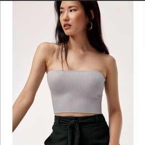 Aritzia Essamba gray tube top